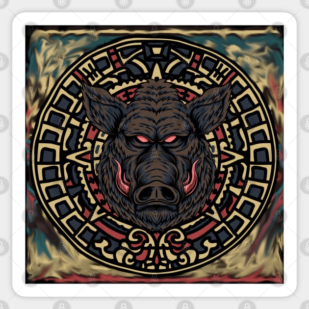 wild boar dangerous fangs animal Sticker by Greenmillion